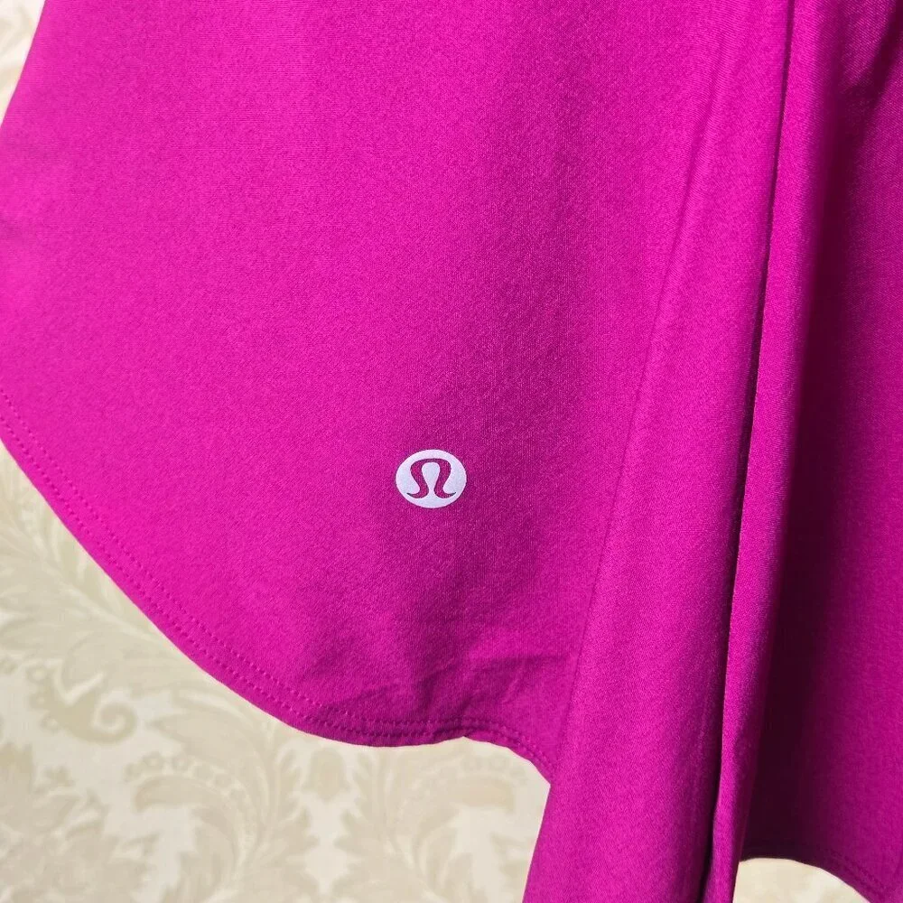 Lululemon Size 4 Everlux Short-Lined Tennis Tank Dress Magenta Activewear NWT